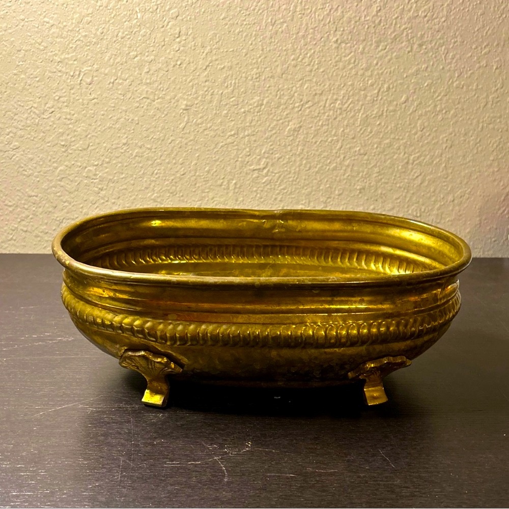 Vintage Brass planter